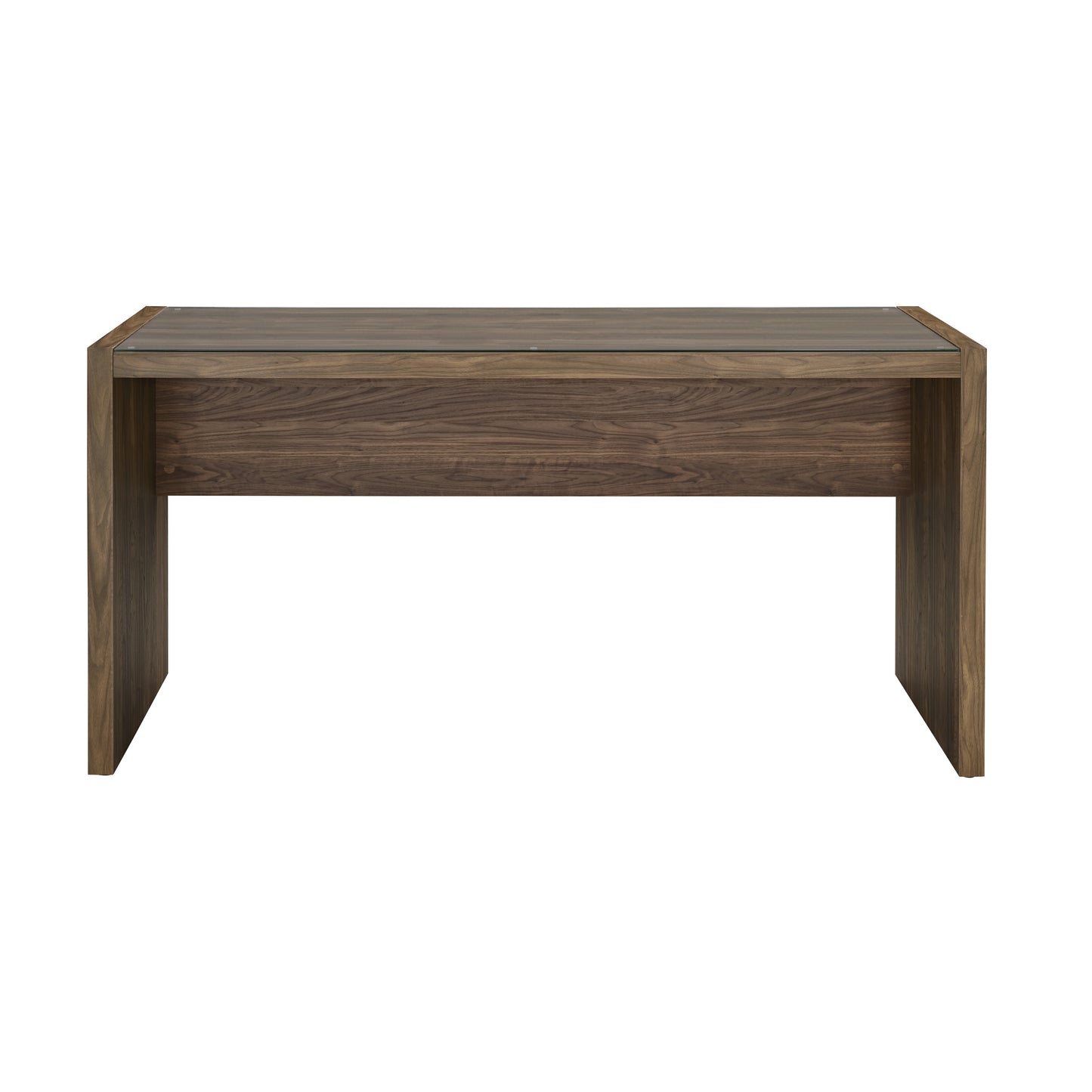 Luetta 59-inch Rectangular Writing Desk Aged Walnut