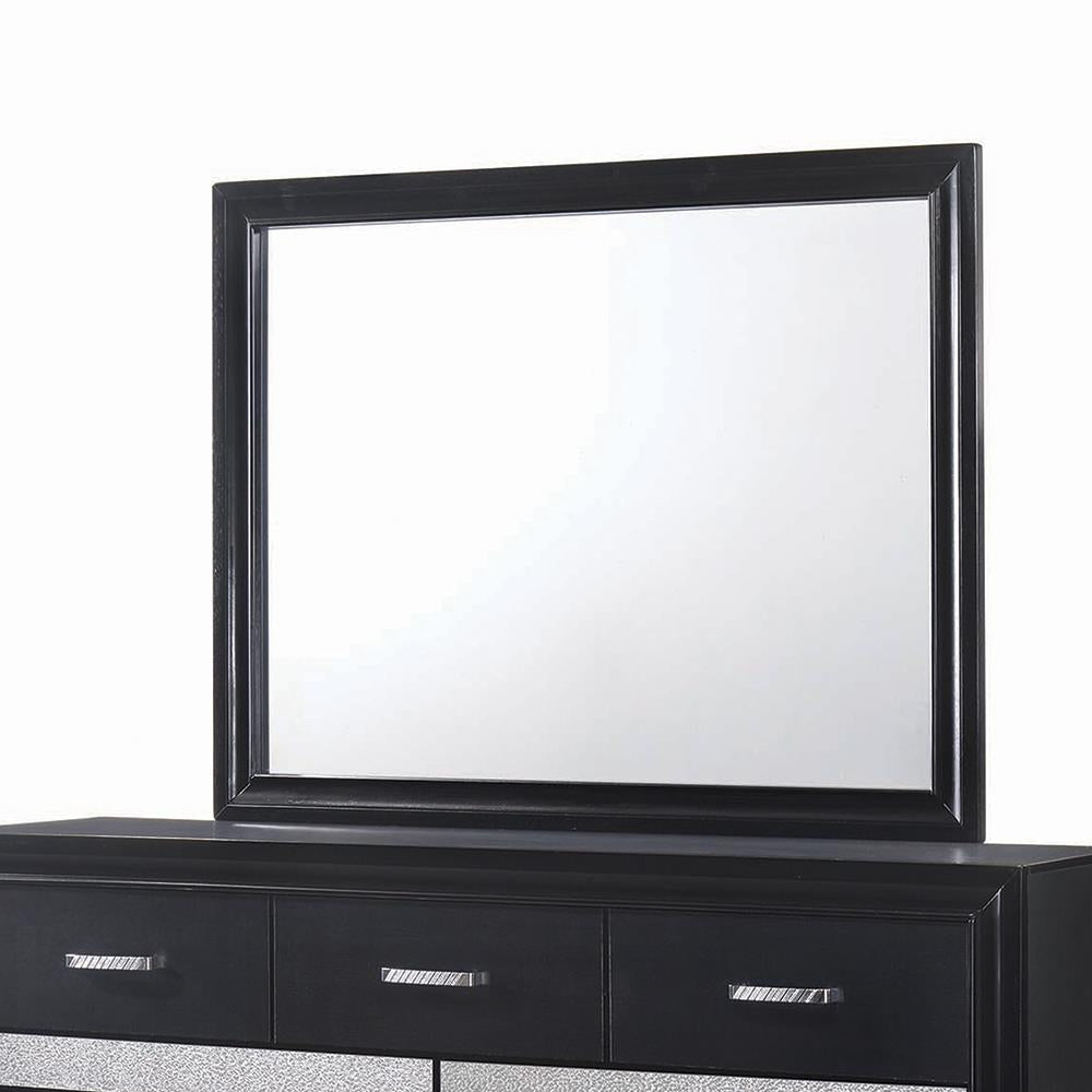 Miranda Rectangular Mirror Black