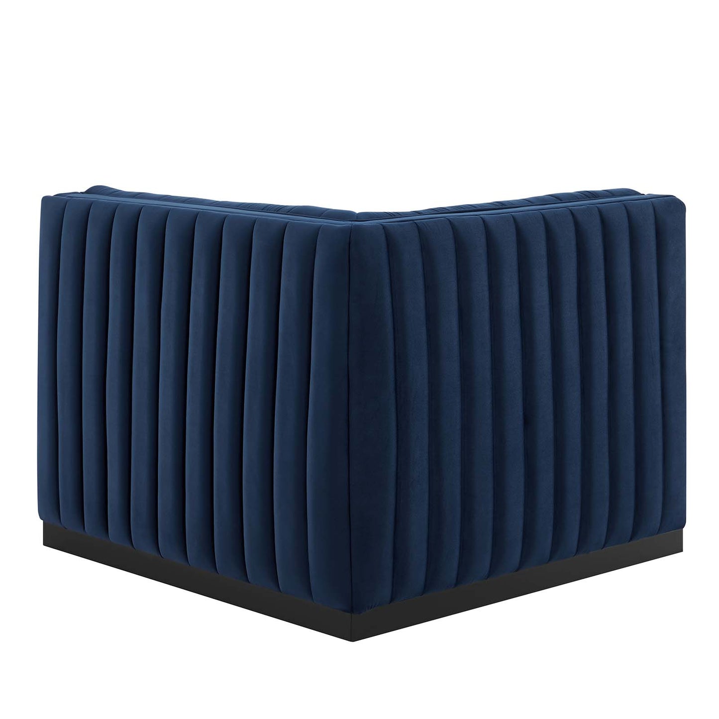 Conjure Channel Tufted Performance Velvet Right Corner Chair