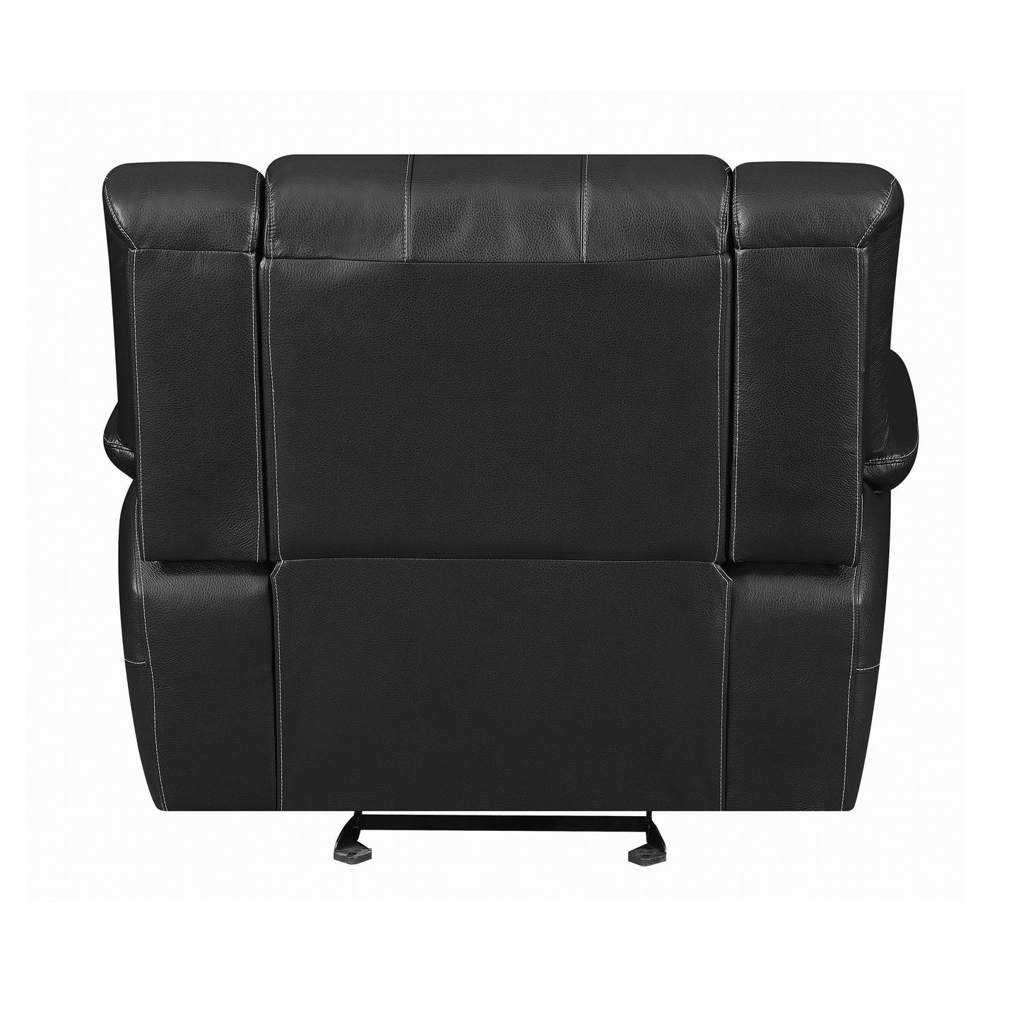 Lee Rolled Back Glider Recliner Black