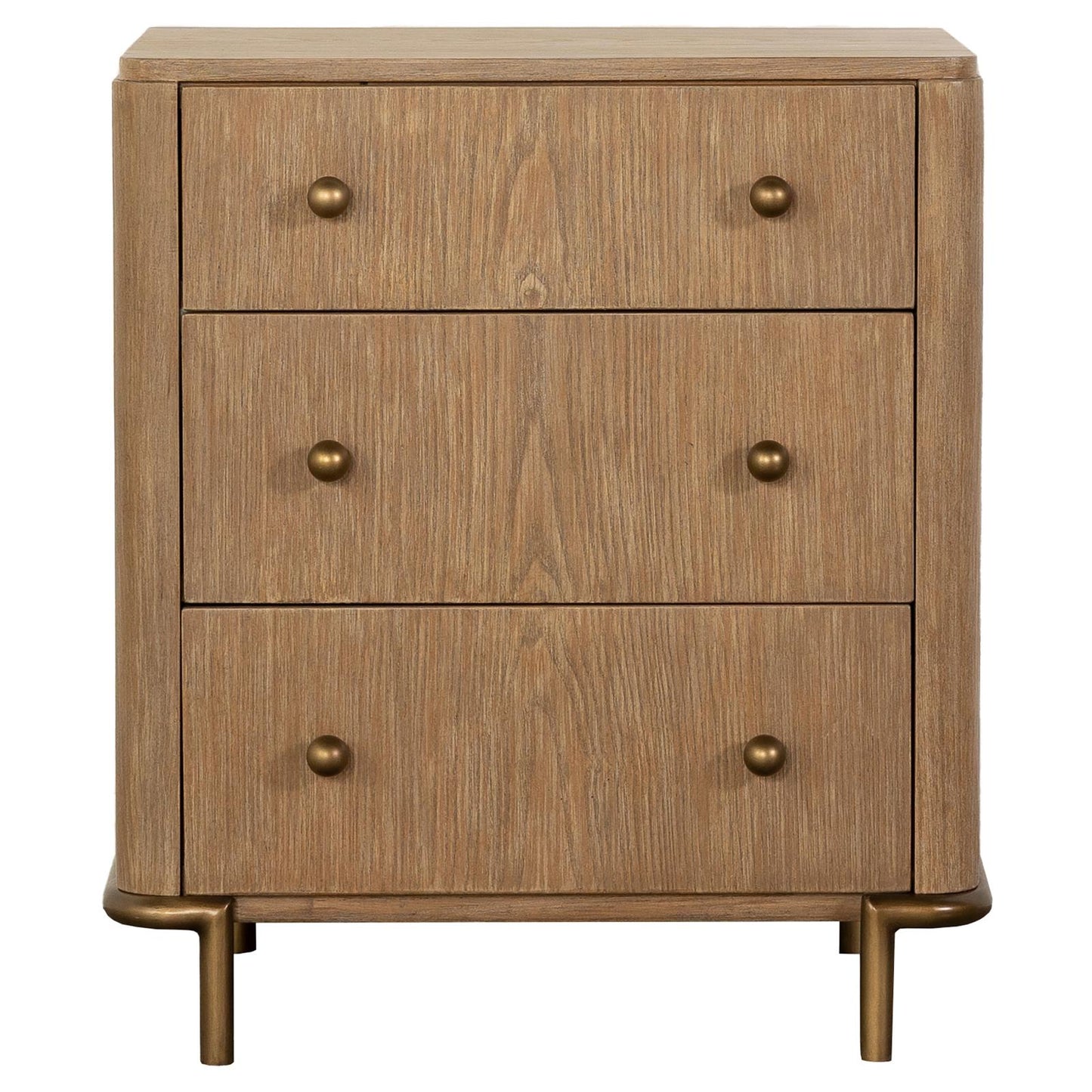 Arini 3-drawer Nightstand with Dual USB Ports Sand Wash