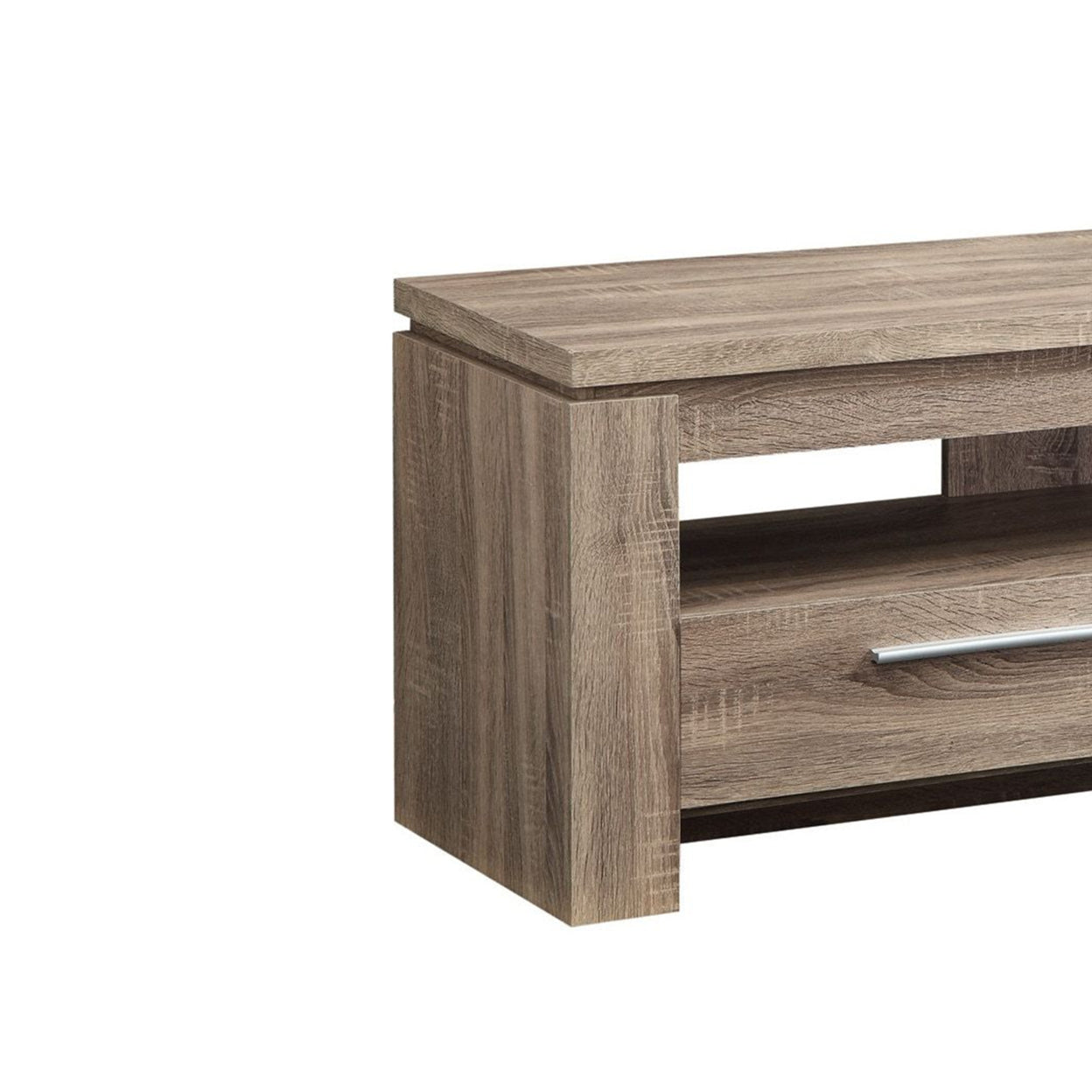 2-drawer TV Console Weathered Brown