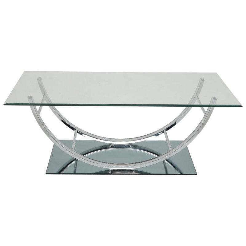 U-shaped Coffee Table Chrome