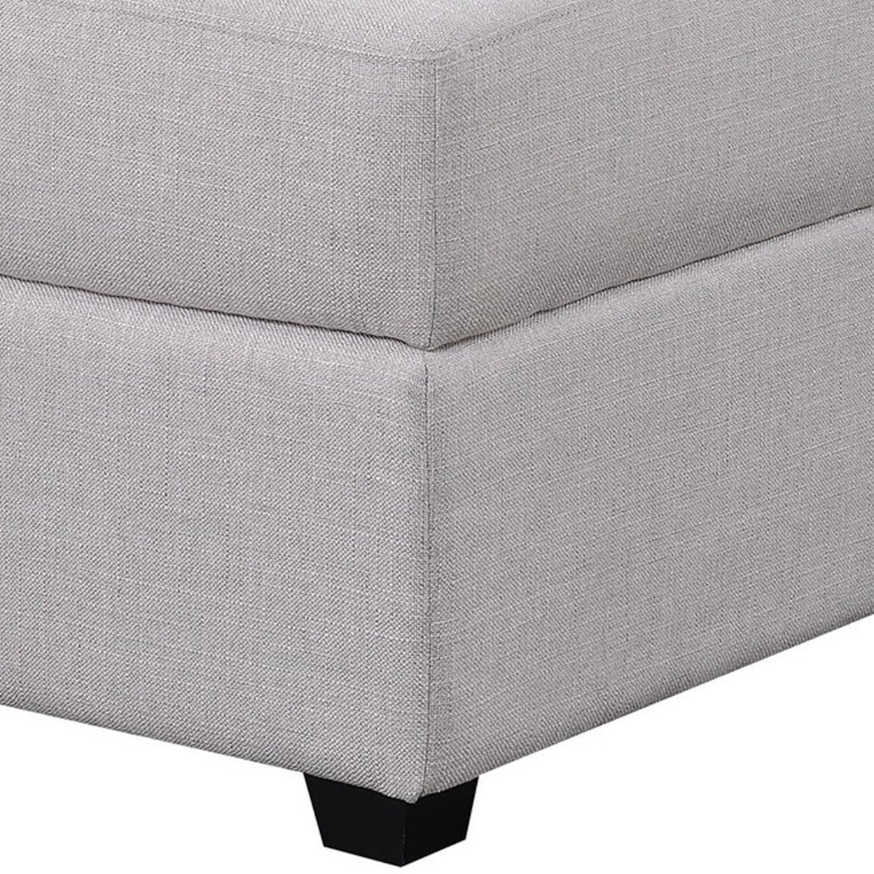 Cambria Square Storage Ottoman Grey