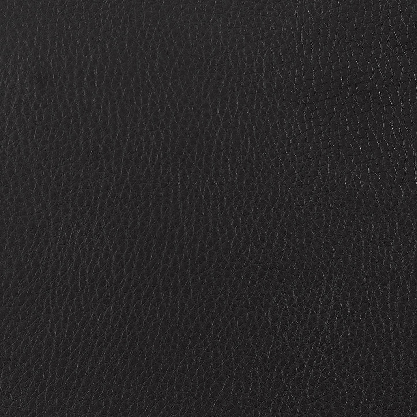 Round Upholstered Ottoman Black