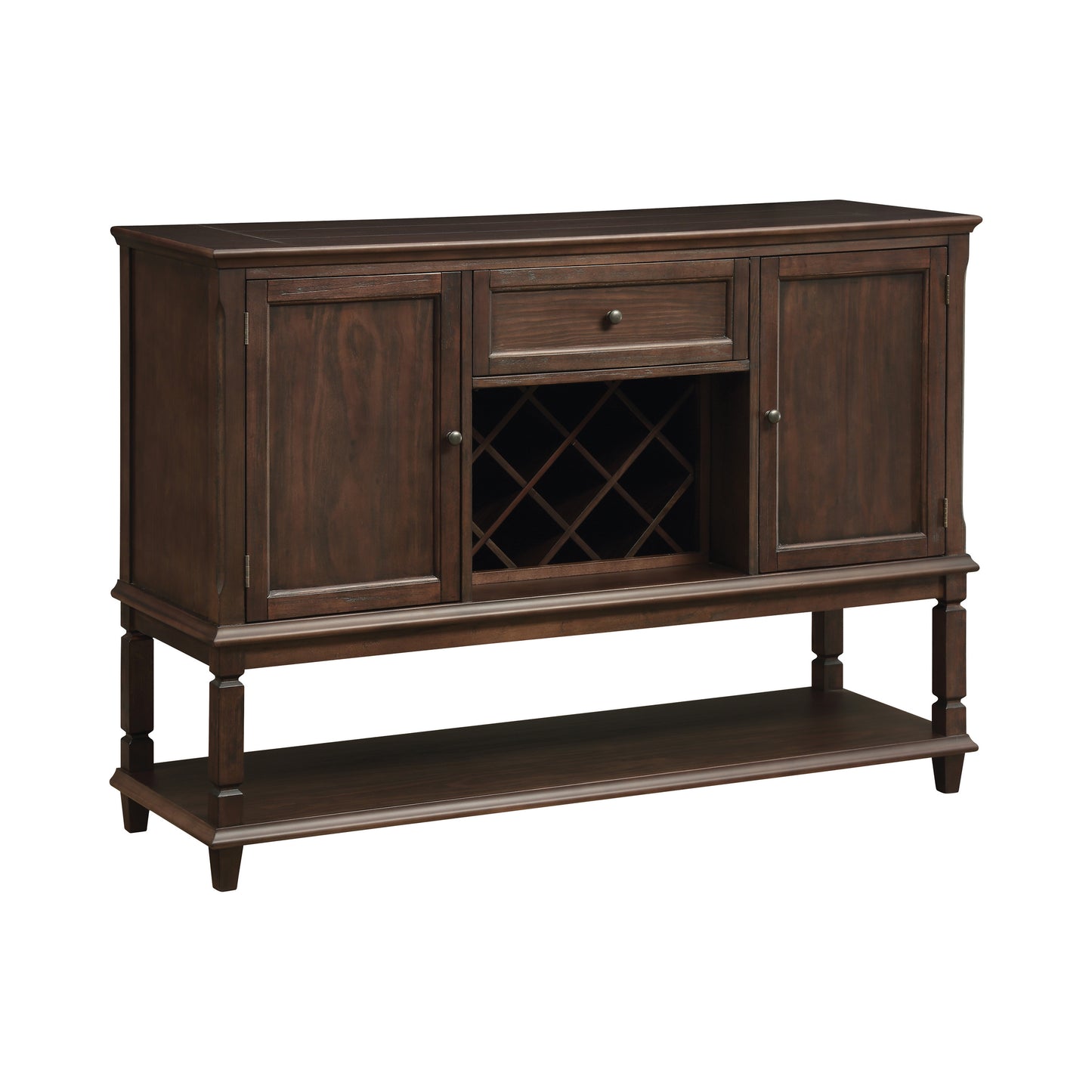 Parkins Server with Lower Shelf Rustic Espresso