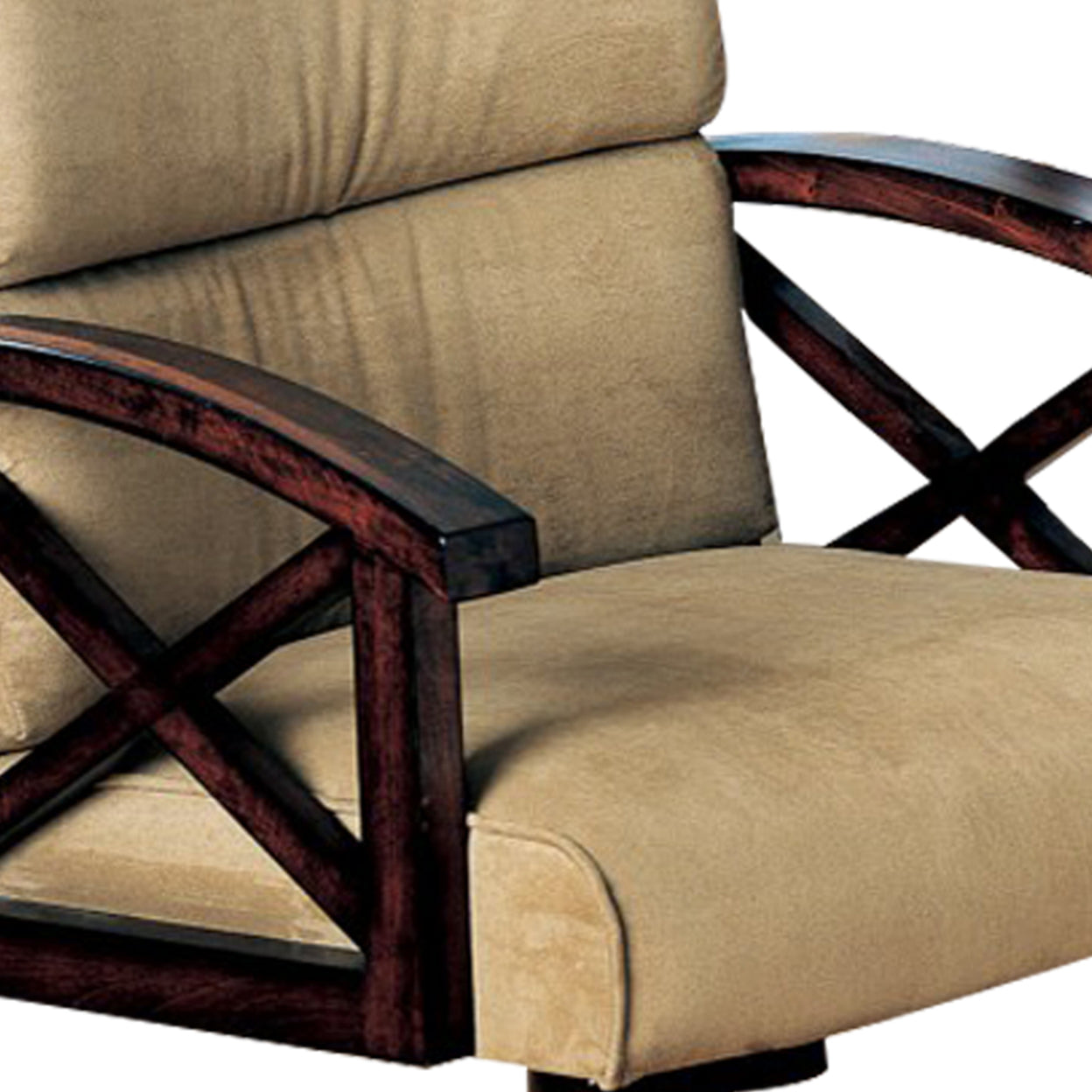 Marietta Upholstered Game Chair Tobacco and Tan