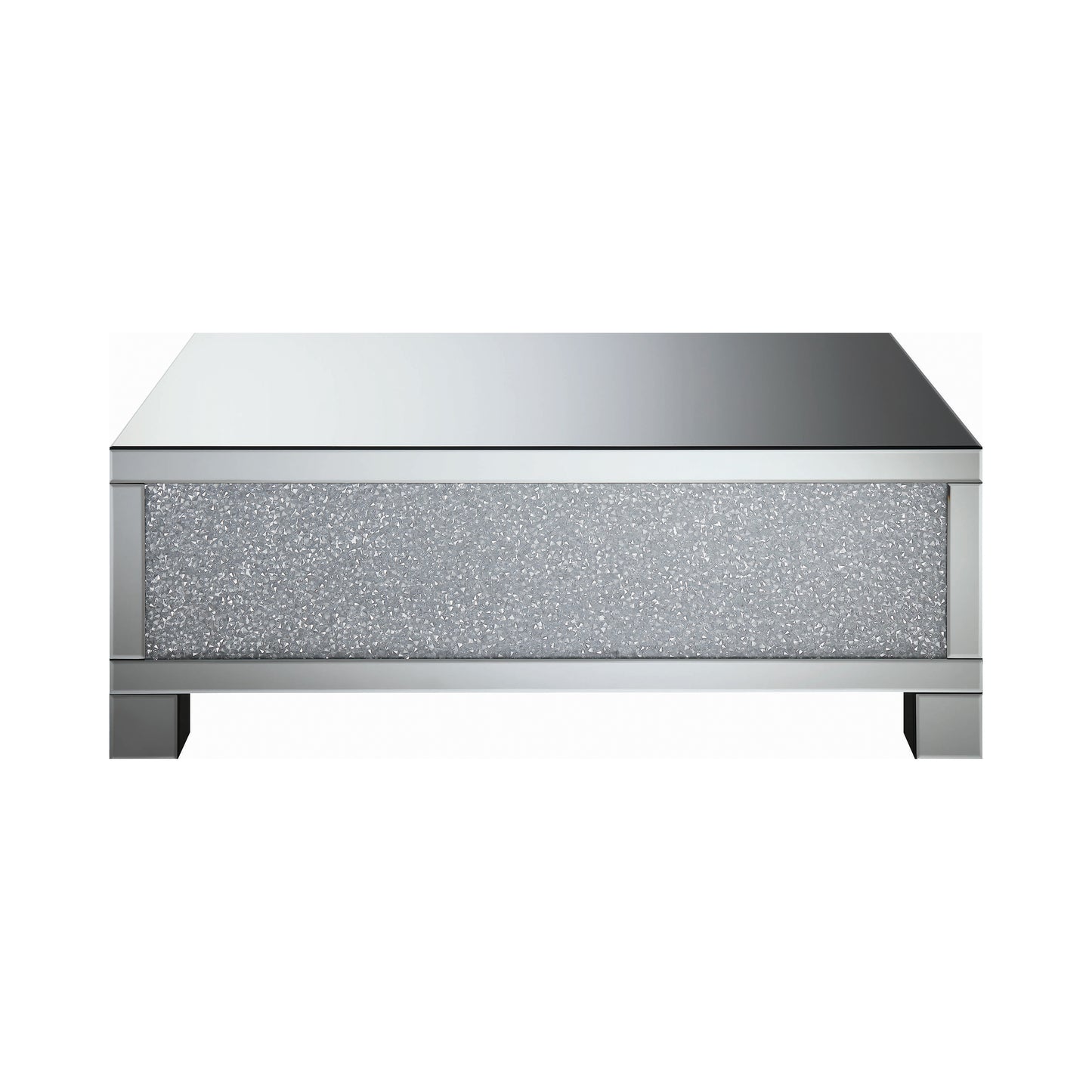 Rectangular Coffee Table Clear Mirror