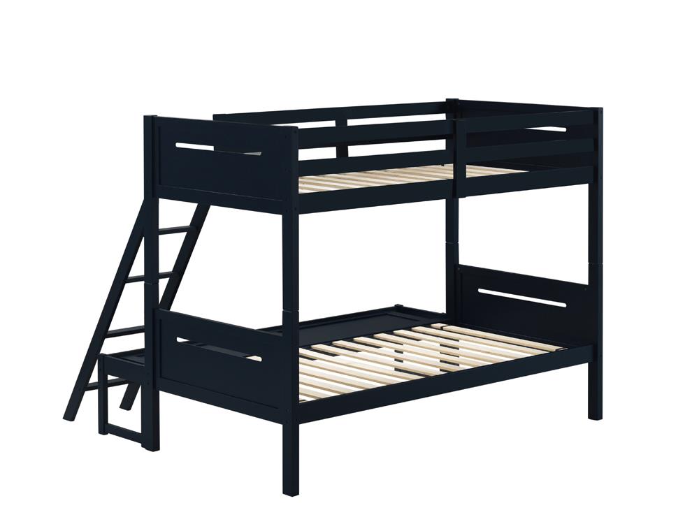 Littleton Twin/Full Bunk Bed Blue