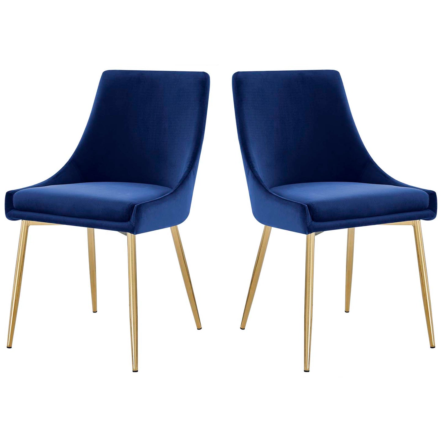 Viscount Performance Velvet Dining Chairs - Set of 2