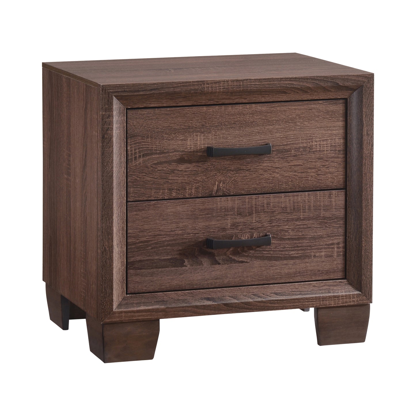 Brandon 2-drawer Nightstand Medium Warm Brown