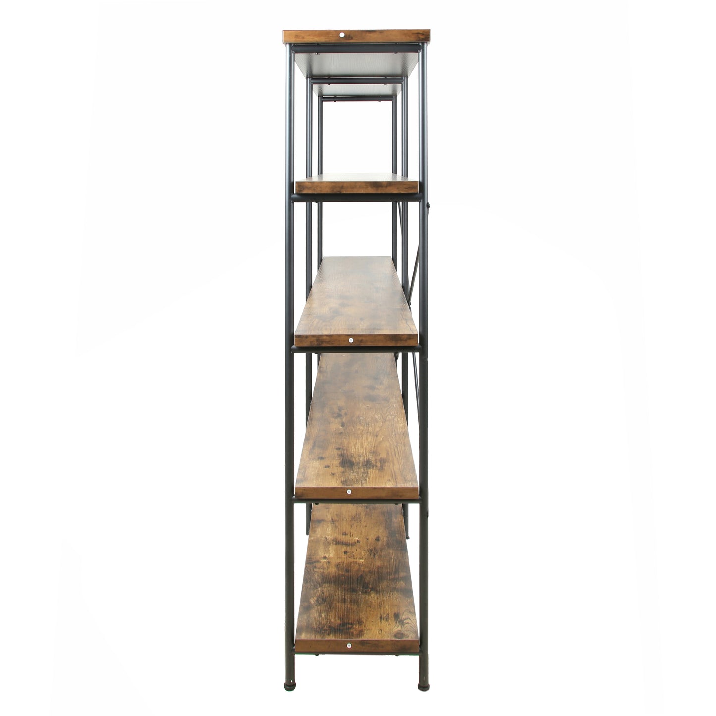 Analiese 4-shelf Open Bookcase Antique Nutmeg