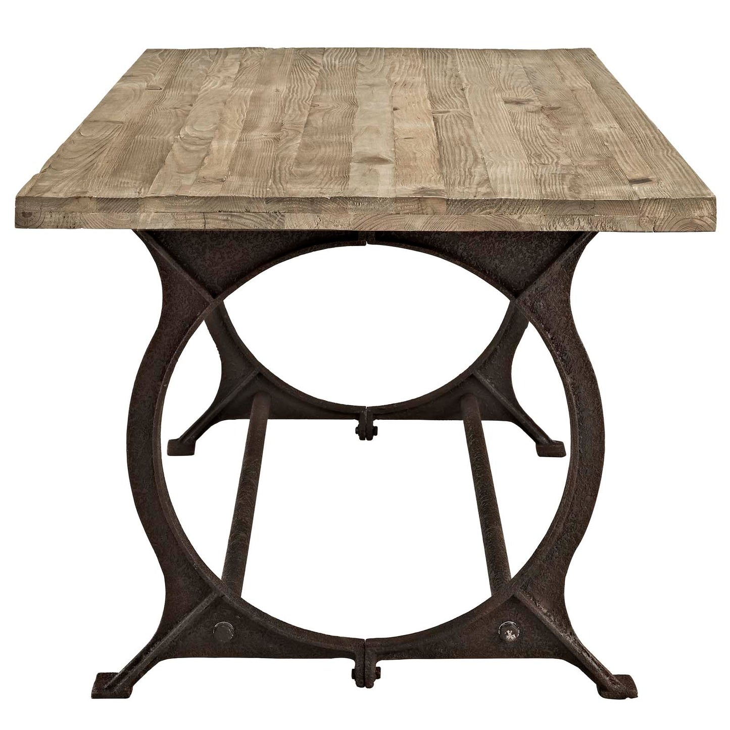 Effuse Rectangle Wood Top Dining Table