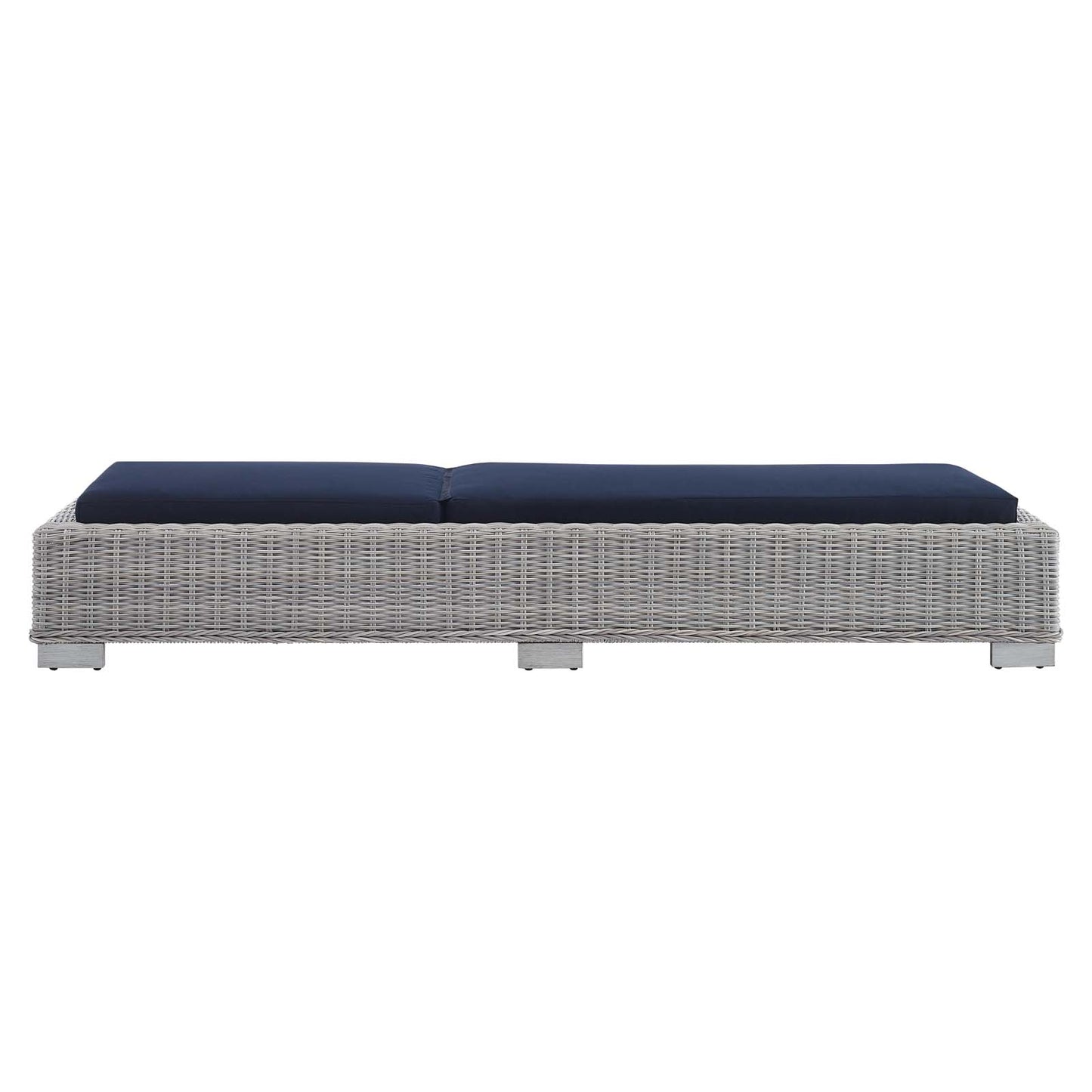 Conway Sunbrella® Outdoor Patio Wicker Rattan Chaise Lounge