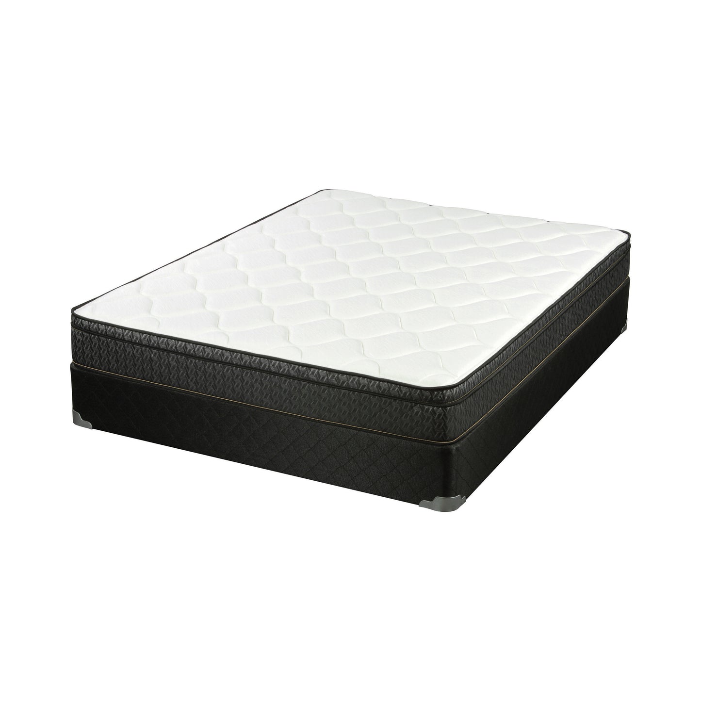 Evie 9.25" California King Mattress White and Black