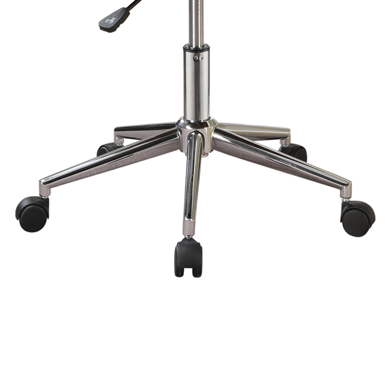 Adjustable Height Office Chair Ecru and Chrome