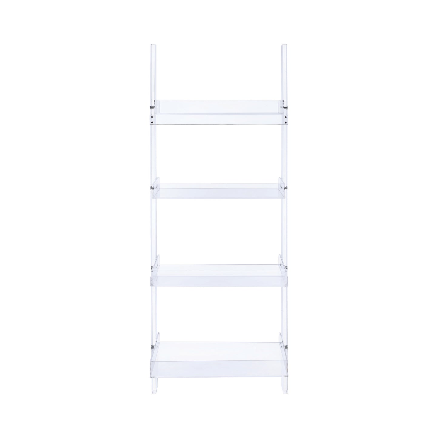 Amaturo 4-shelf Ladder Bookcase Clear