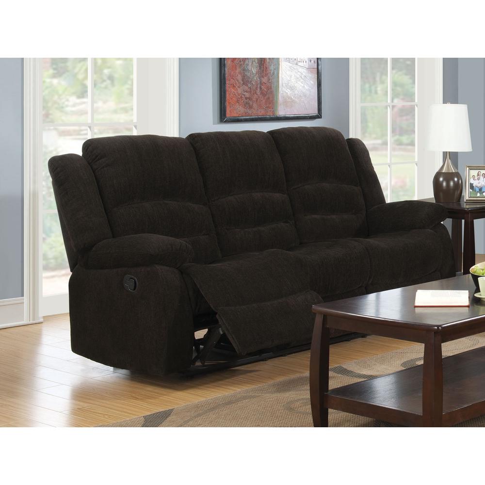 Gordon Pillow Top Arm Motion Sofa Chocolate