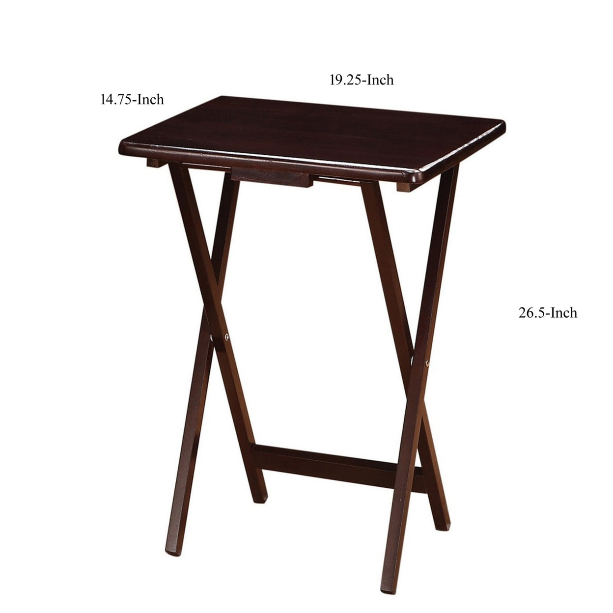 5-piece Tray Table Set Cappuccino