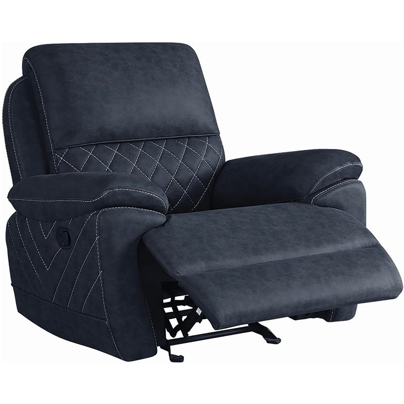 Variel Glider Recliner Blue