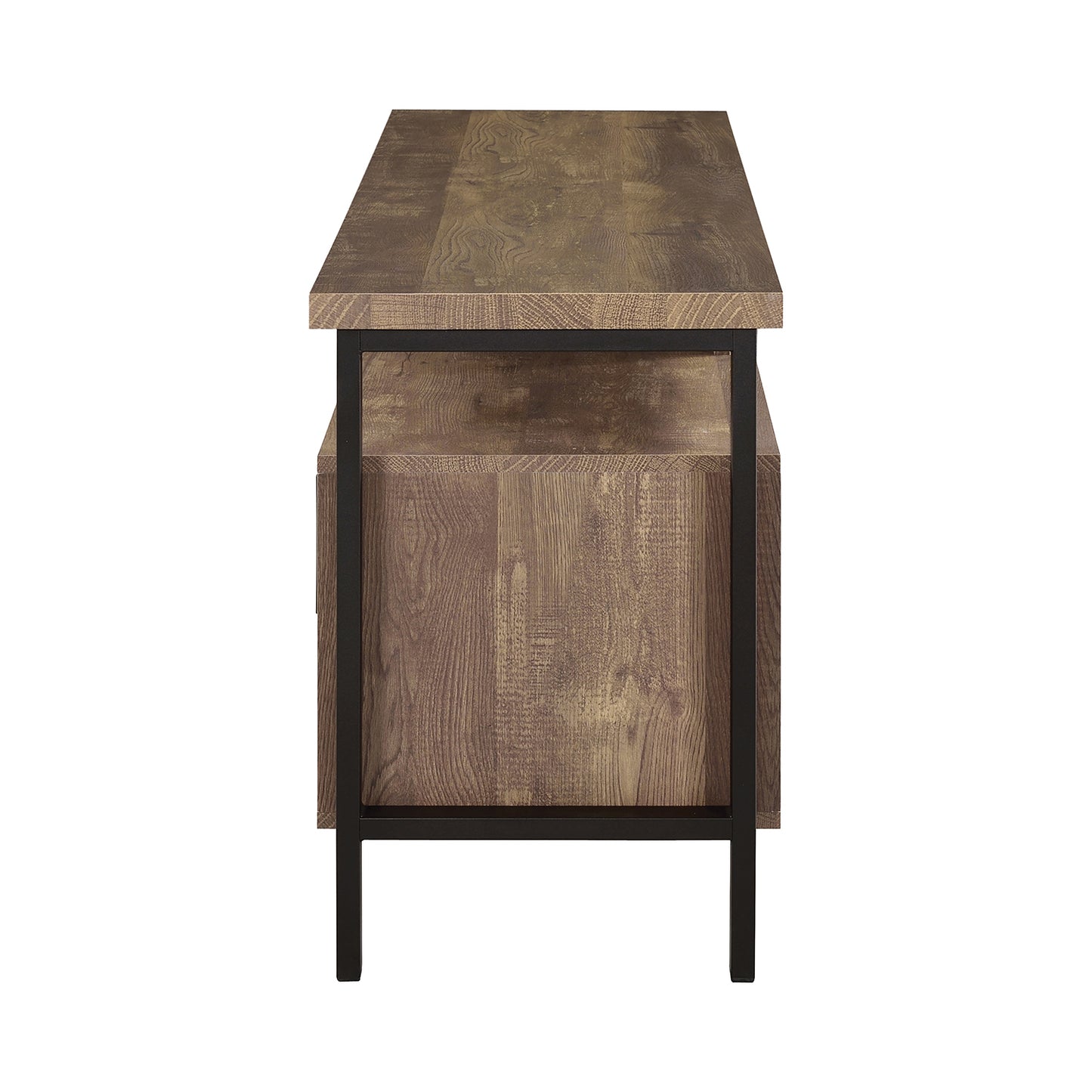 59" 2-drawer Rectangular TV Console Rustic Oak