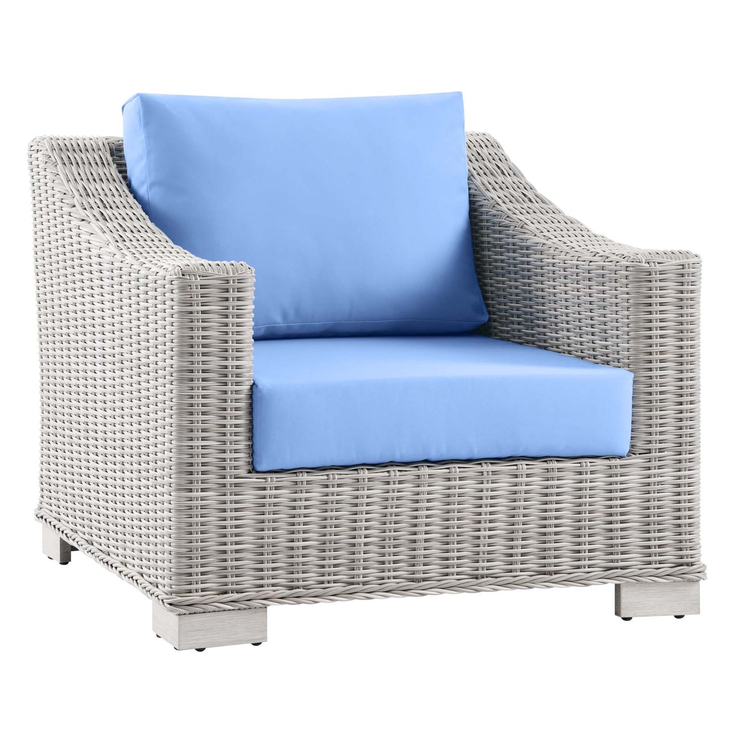 Conway Outdoor Patio Wicker Rattan 7-Piece Sectional Sofa Furniture Set
