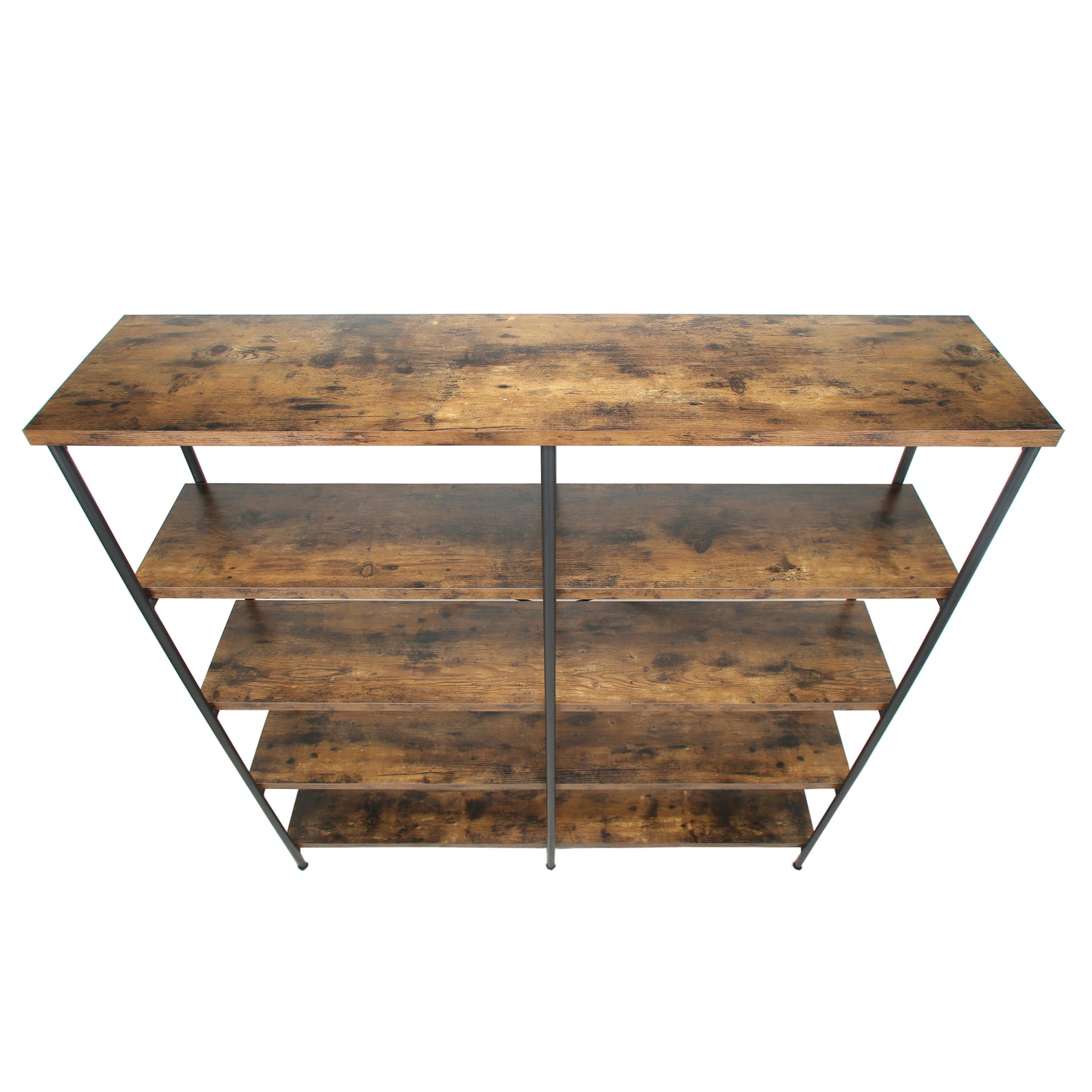Analiese 4-shelf Open Bookcase Antique Nutmeg