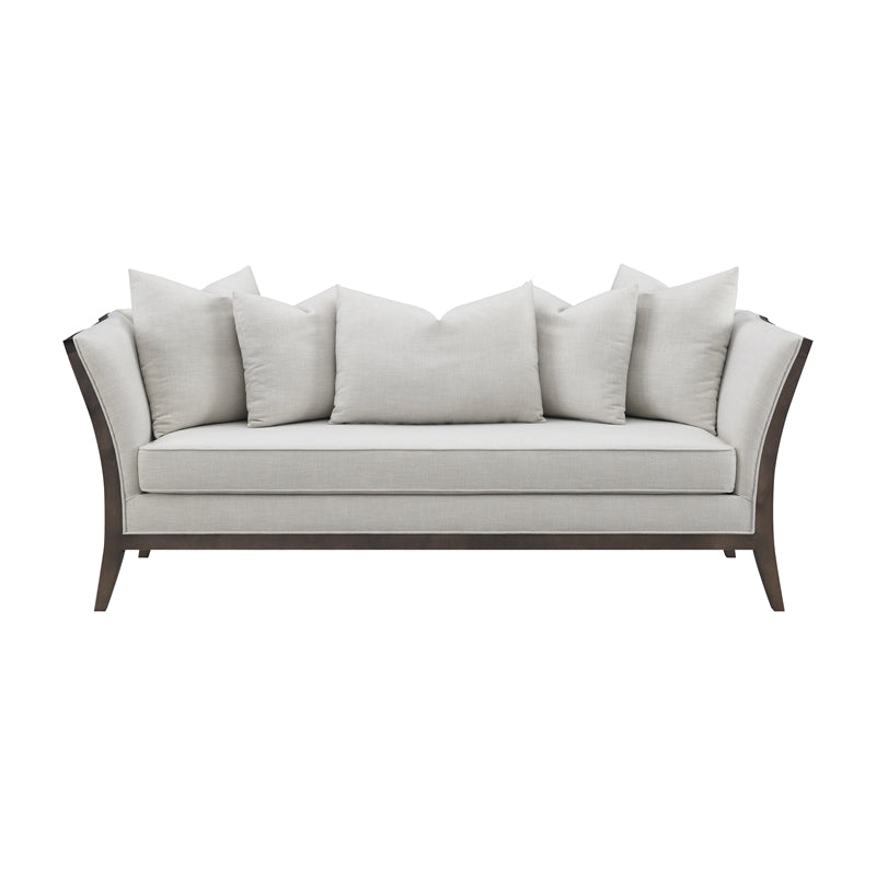 Lorraine Upholstered Sofa with Flared Arms Beige