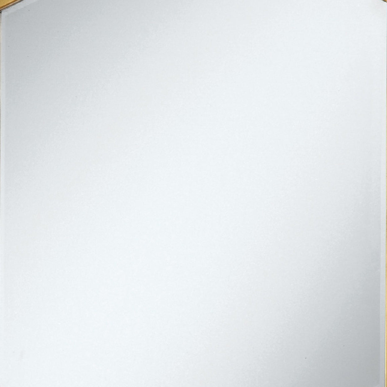 Hexagon Shaped Wall Mirror Gold