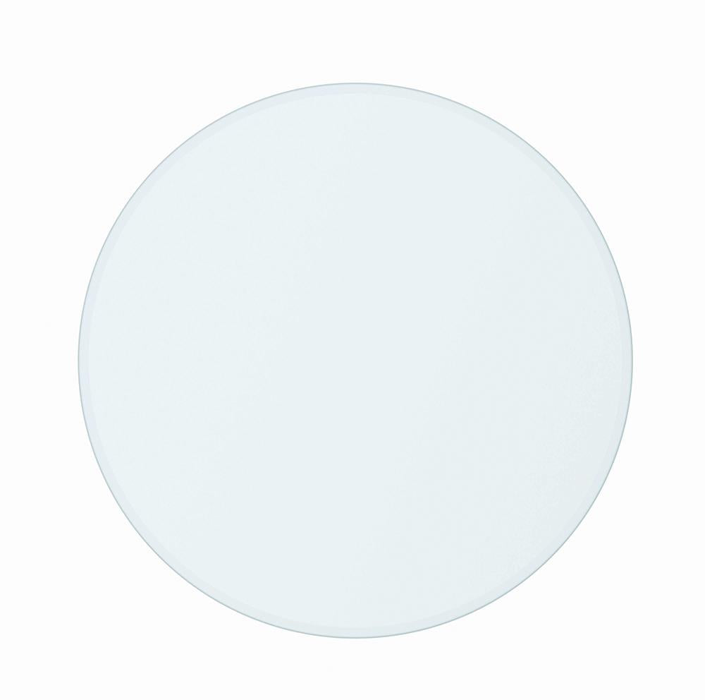 54" Round Glass Table Top Clear