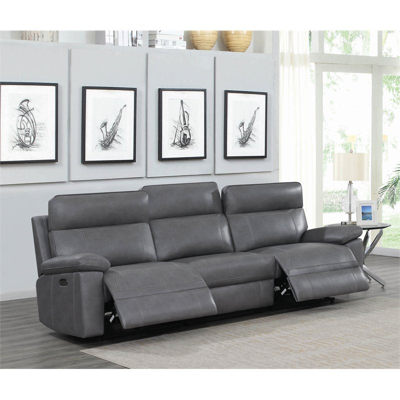Albany Upholstered Power Reclining Seat and Power Headrest Sofa
