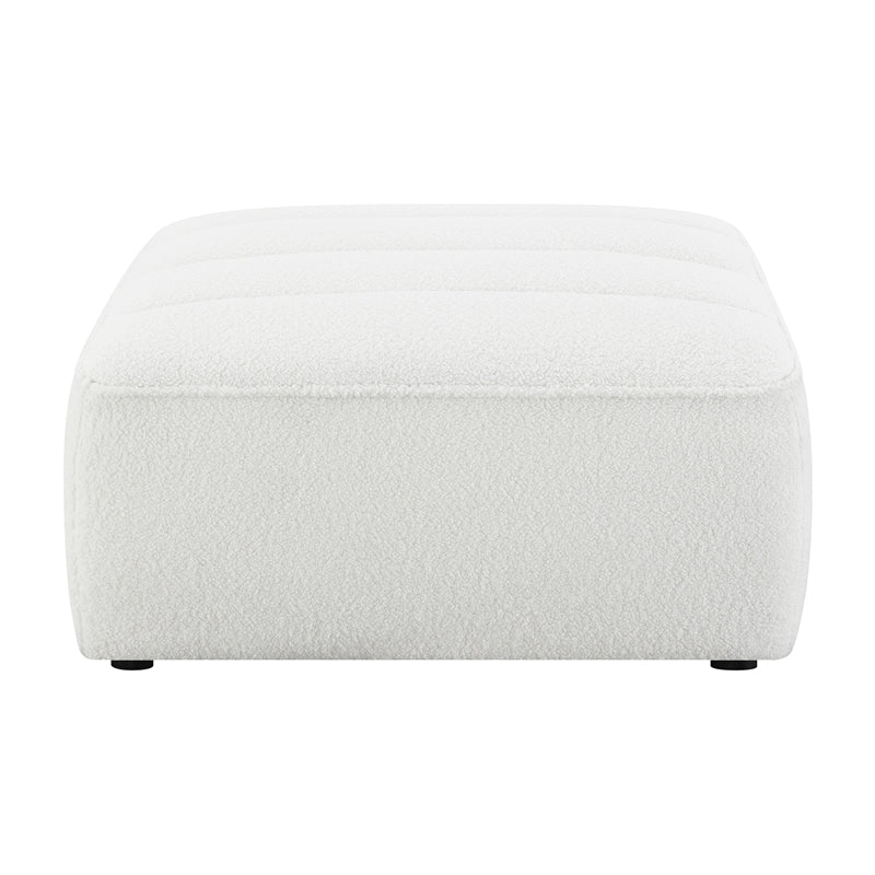 Sunny Upholstered Ottoman Natural