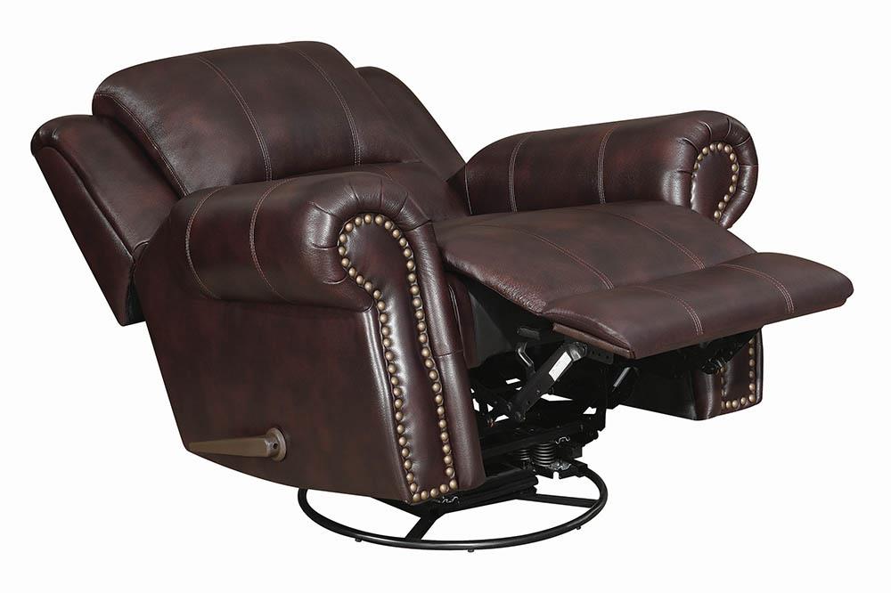 Sir Rawlinson Swivel Rocker Recliner Dark Brown