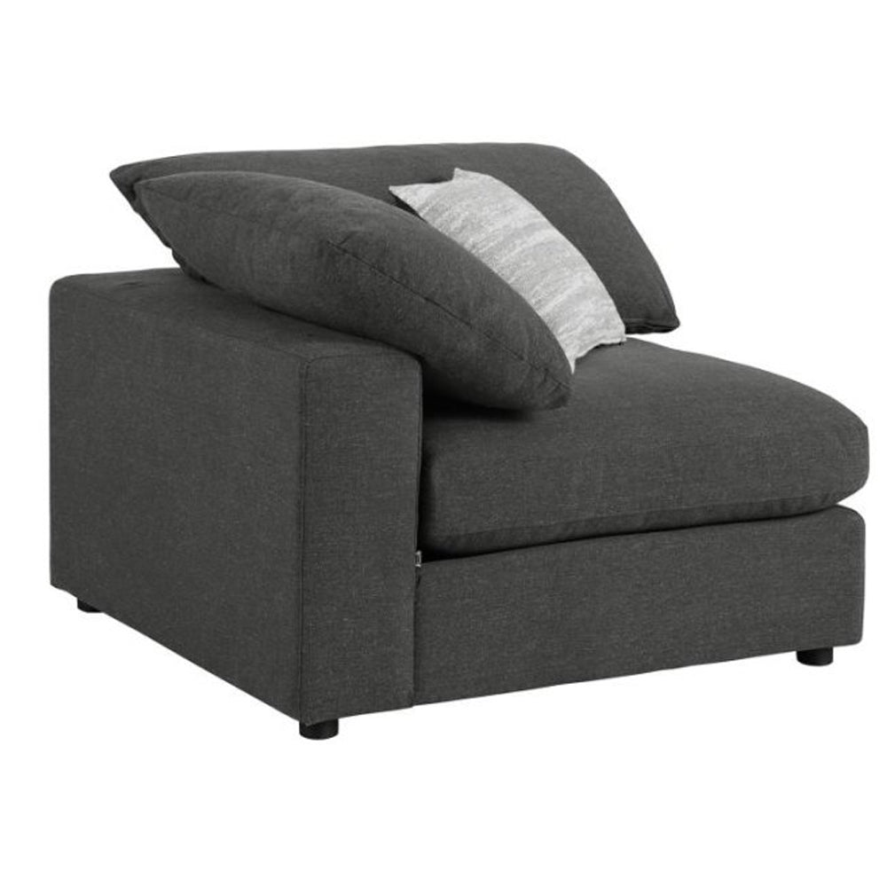 Serene Upholstered Corner Charcoal