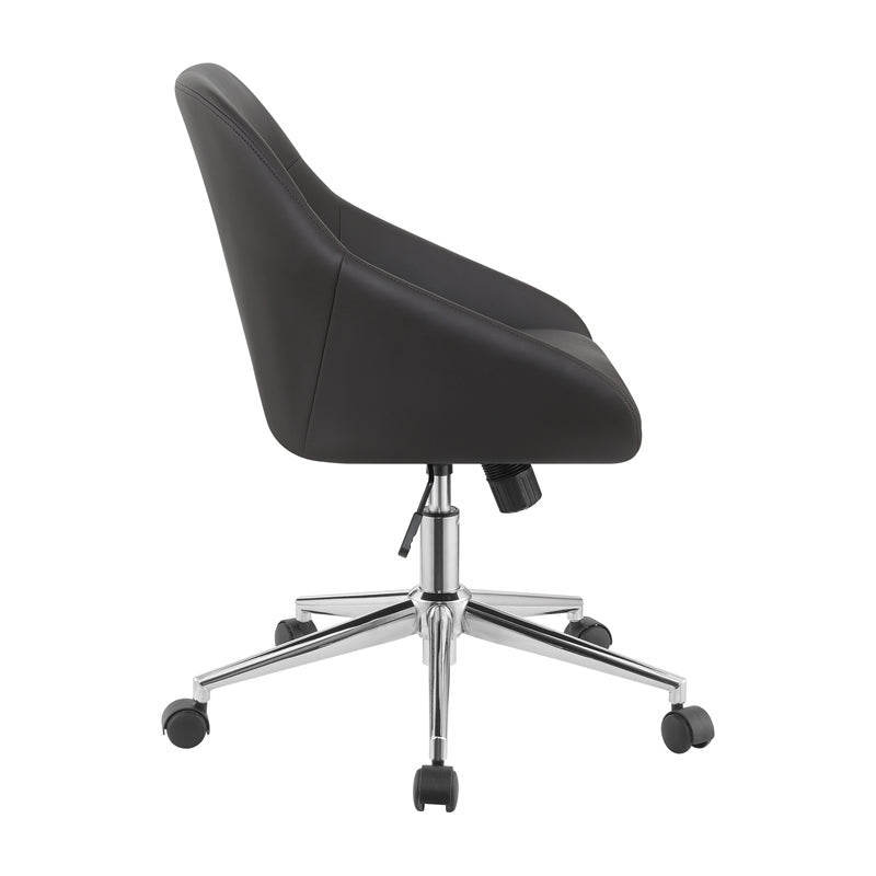 Upholstered Office Chair with Casters