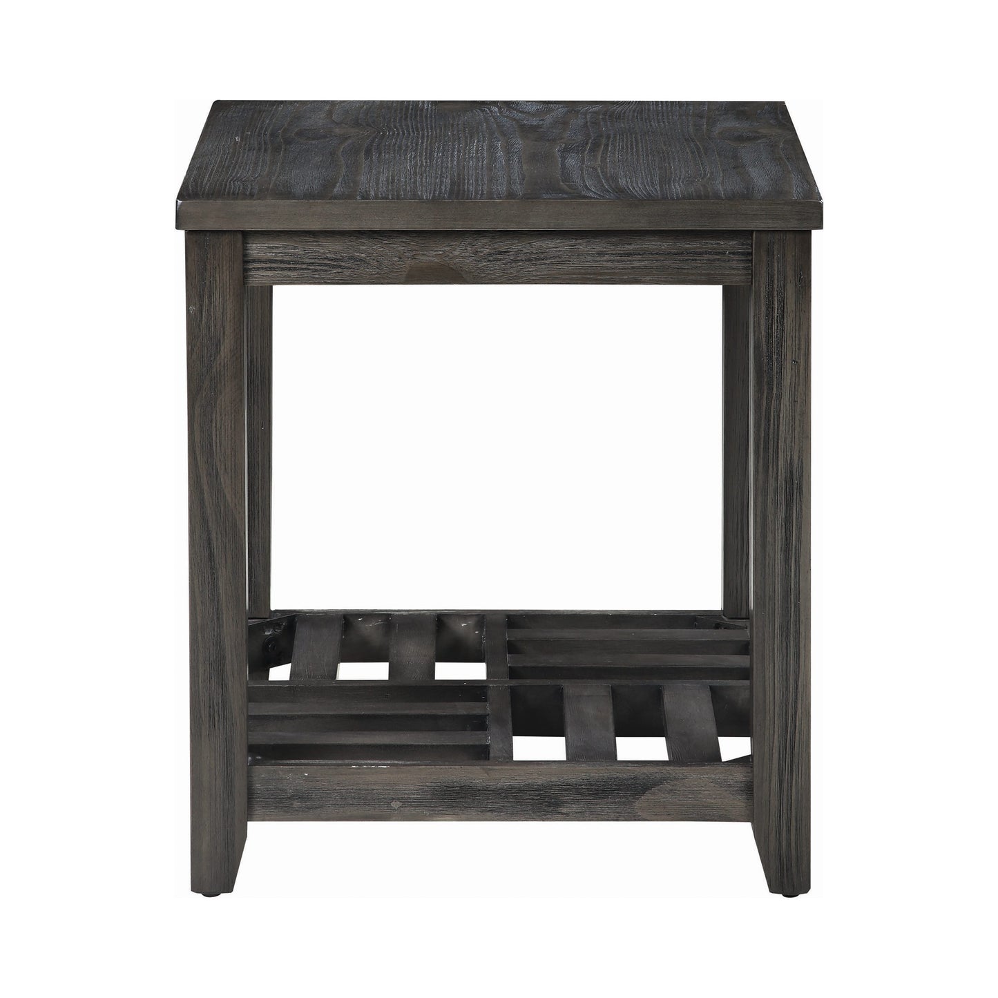 1-shelf Rectangular End Table Grey