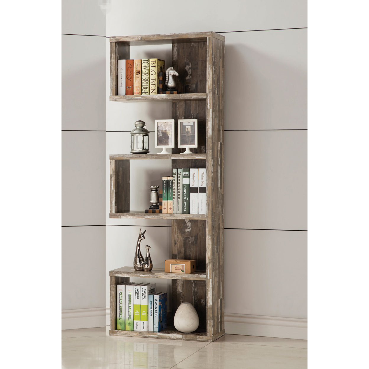 Joey 5-tier Bookcase Salvaged Cabin