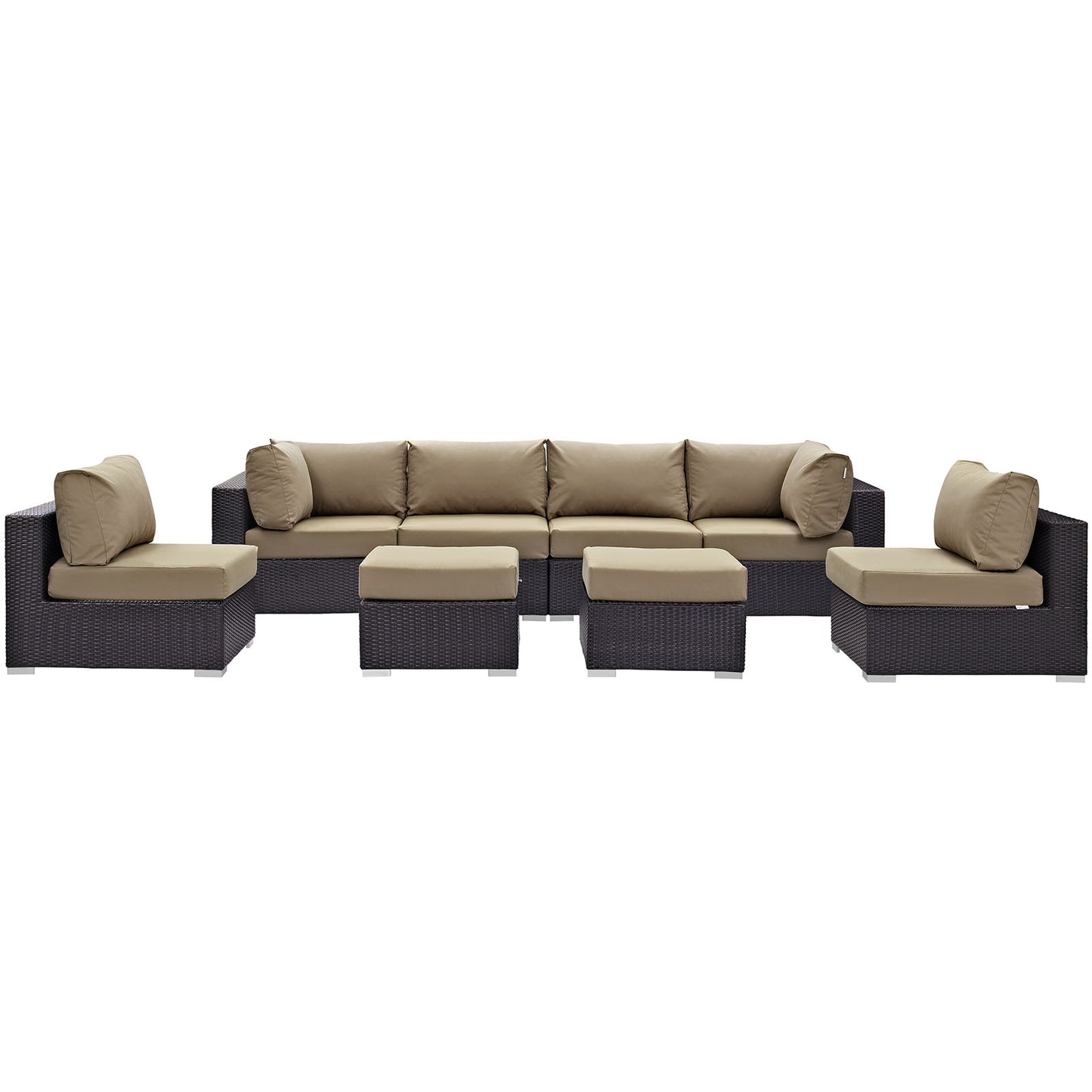 Convene 8 Piece Outdoor Patio Sectional Set