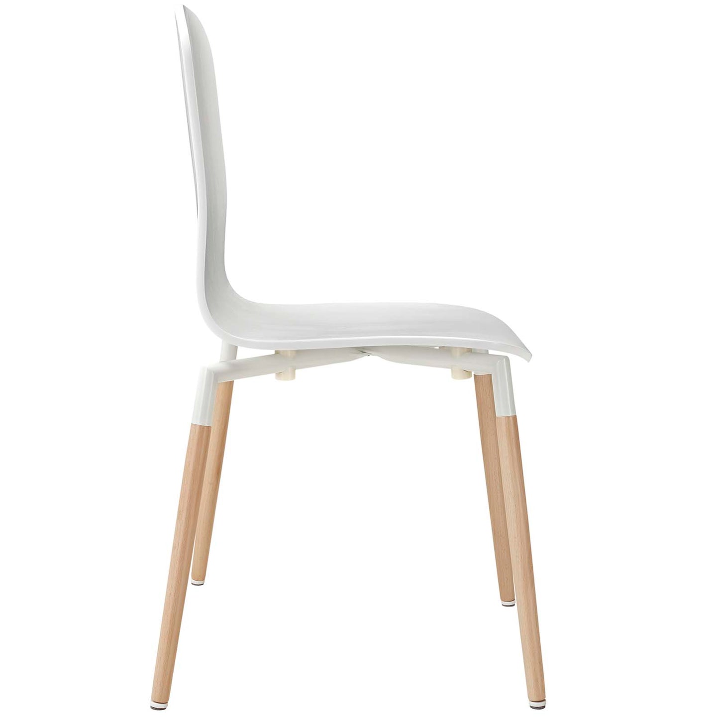 Stack Dining Chairs and Table Wood Set of 5