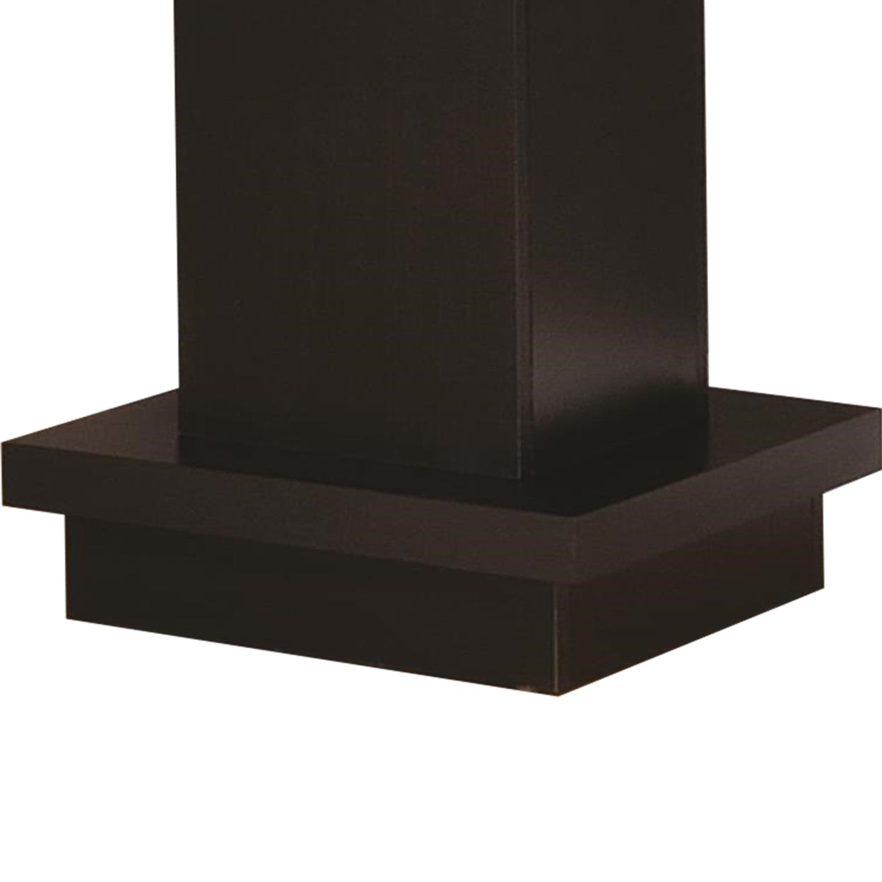 Pedestal Square End Table Cappuccino