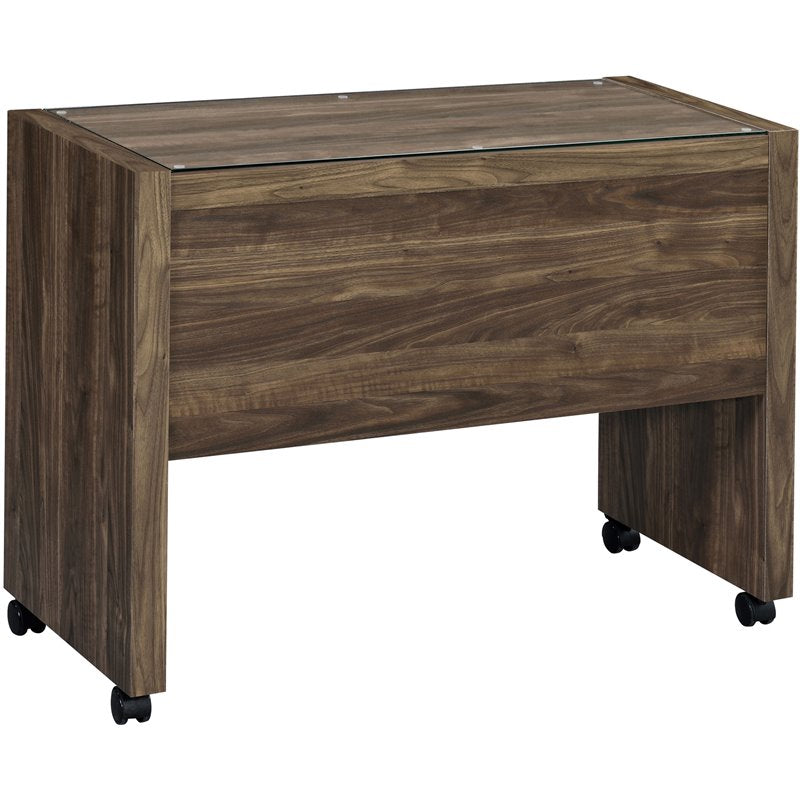 Luetta Rectangular Mobile Return with Casters Aged Walnut