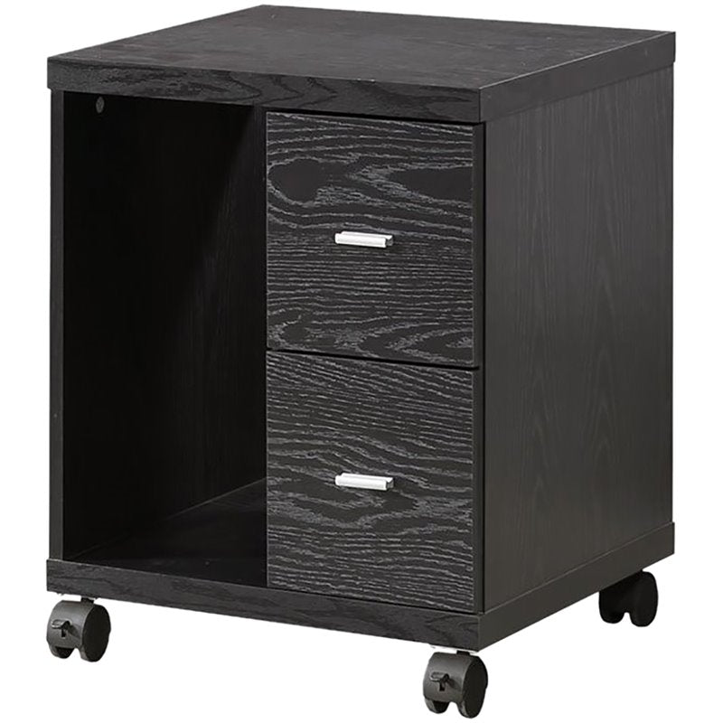 Russell 2-drawer CPU Stand Black Oak