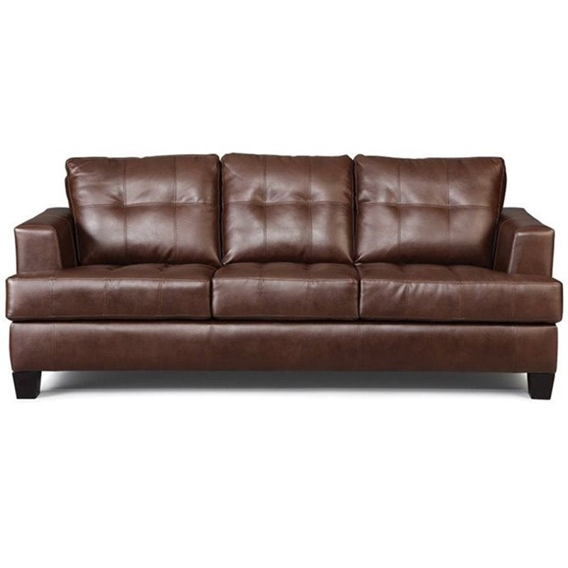 Samuel Upholstered Sleeper Sofa Dark Brown