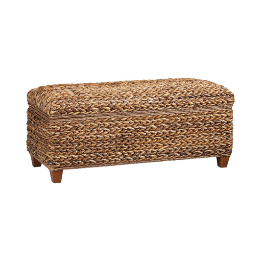 Laughton Hand-Woven Storage Trunk Amber
