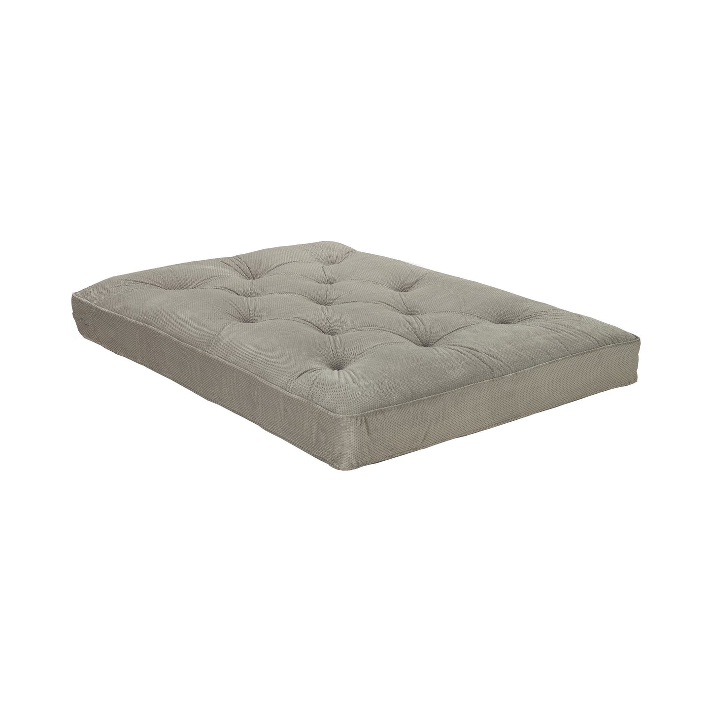 Button Tufted Luxury Futon Pad Grey