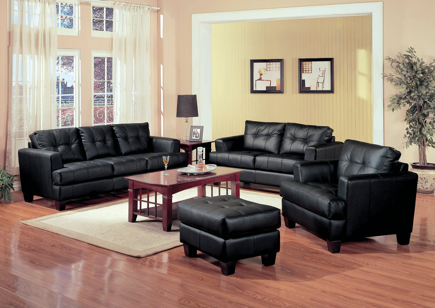 Samuel Cushion Back Chair Black