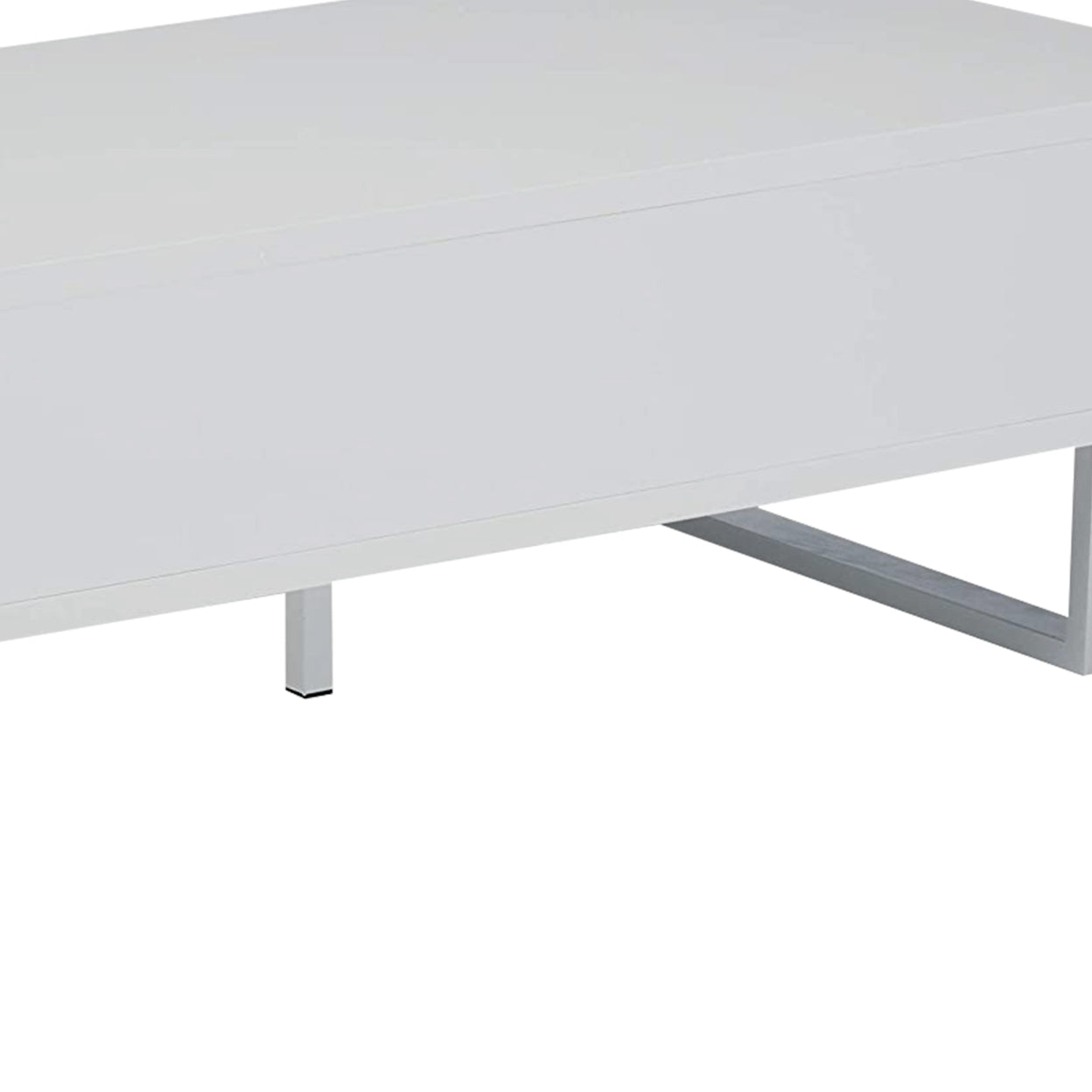 2-drawer Coffee Table High Glossy White
