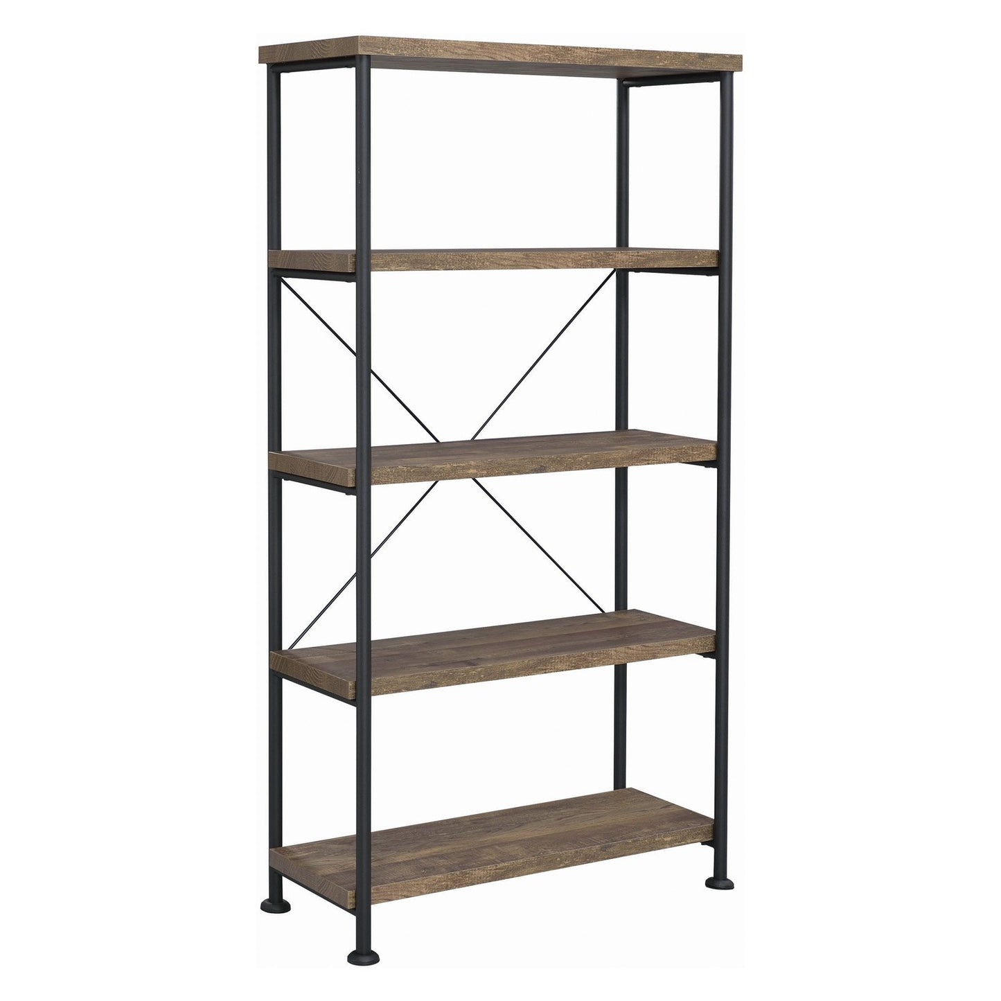 Analiese 4-shelf Bookcase Rustic Oak