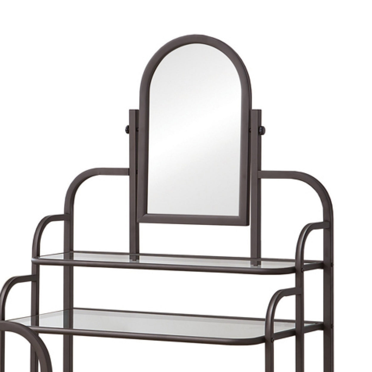 2-piece Vanity Set Tan and Bronze