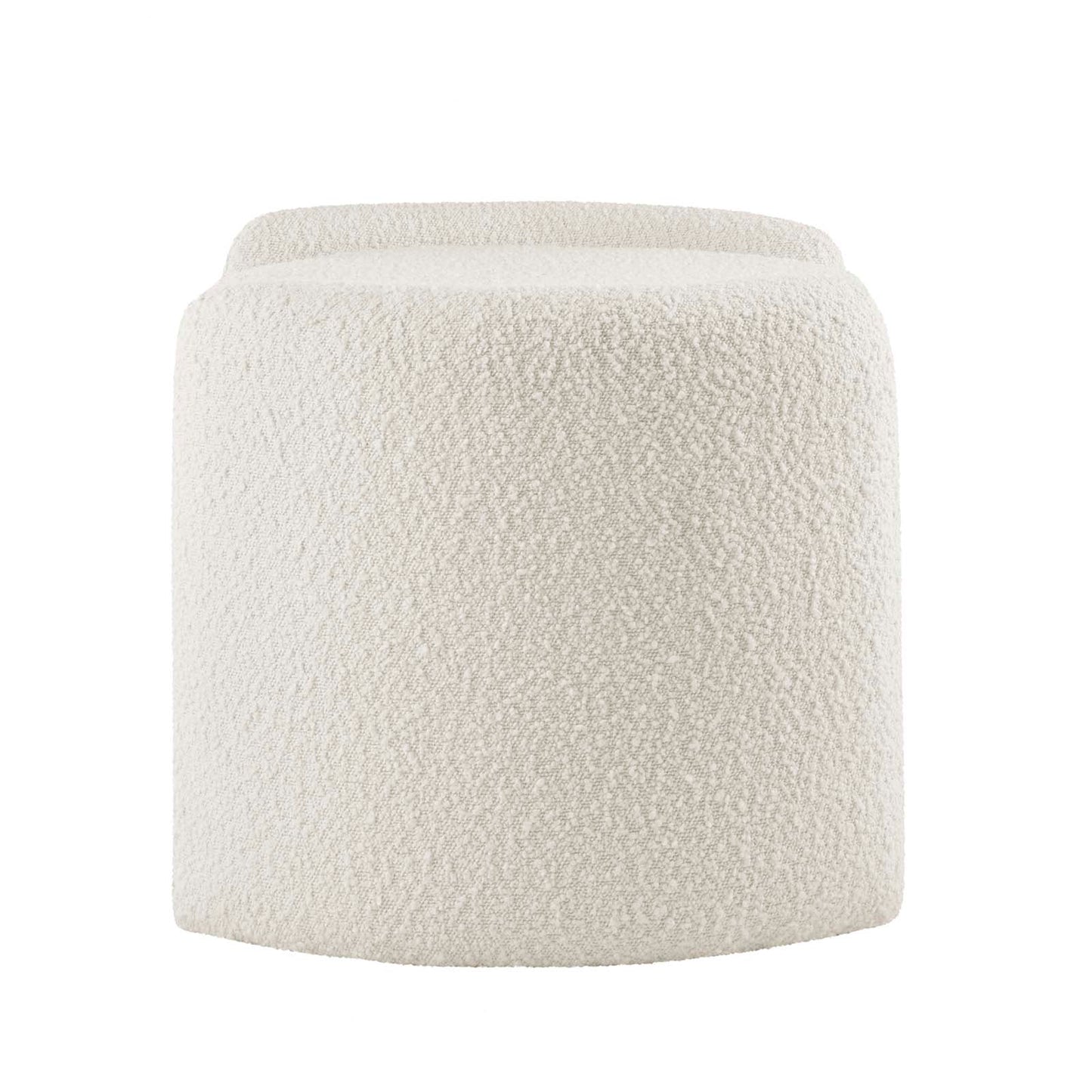 Nebula Boucle Upholstered Ottoman